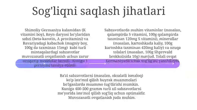Sabzavotlar mavzusiga nemis tilida kerak 4