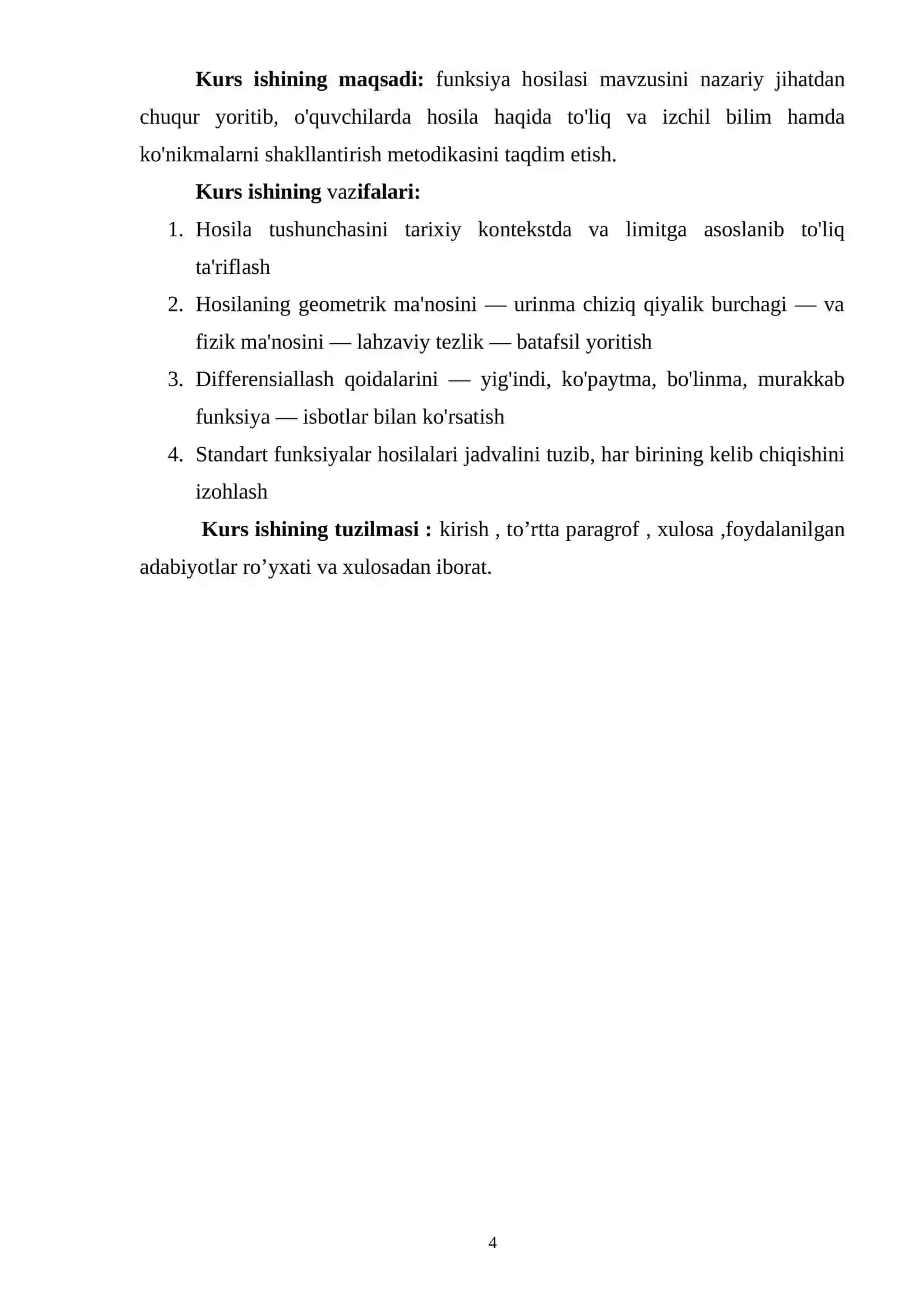 Funksiya hosilasi va uning kiritilishi 2 4