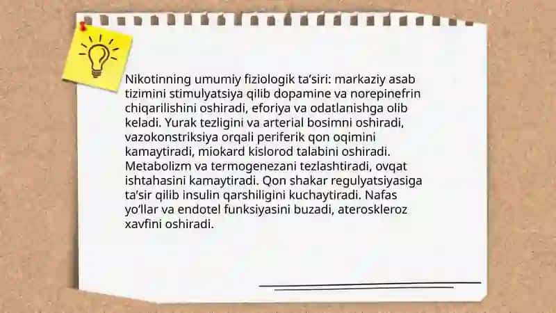 Nikotinizm va uning asoratlari 4