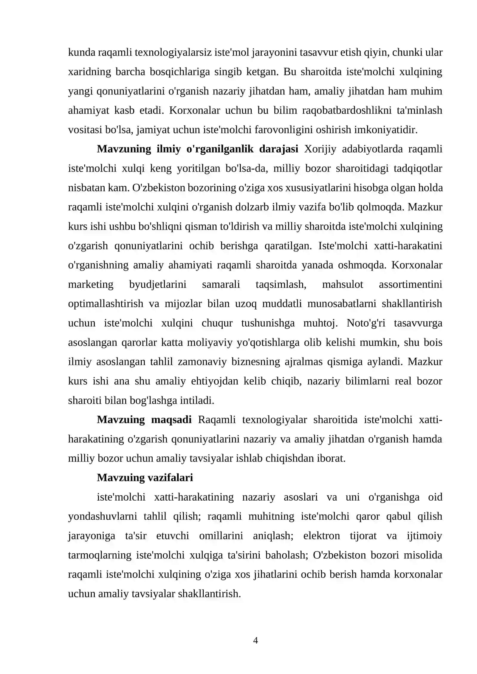 Raqamli texnalogiyalar sharoitida iste’molchi xatti harakatining o’zgarishi 4