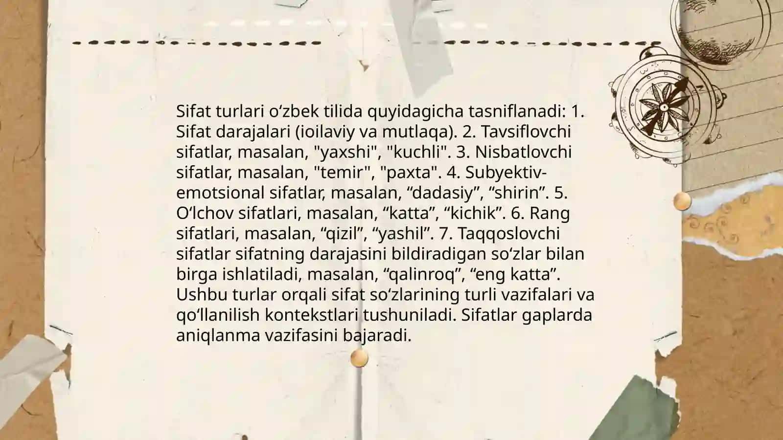 Sifat soʻz turkumi 4