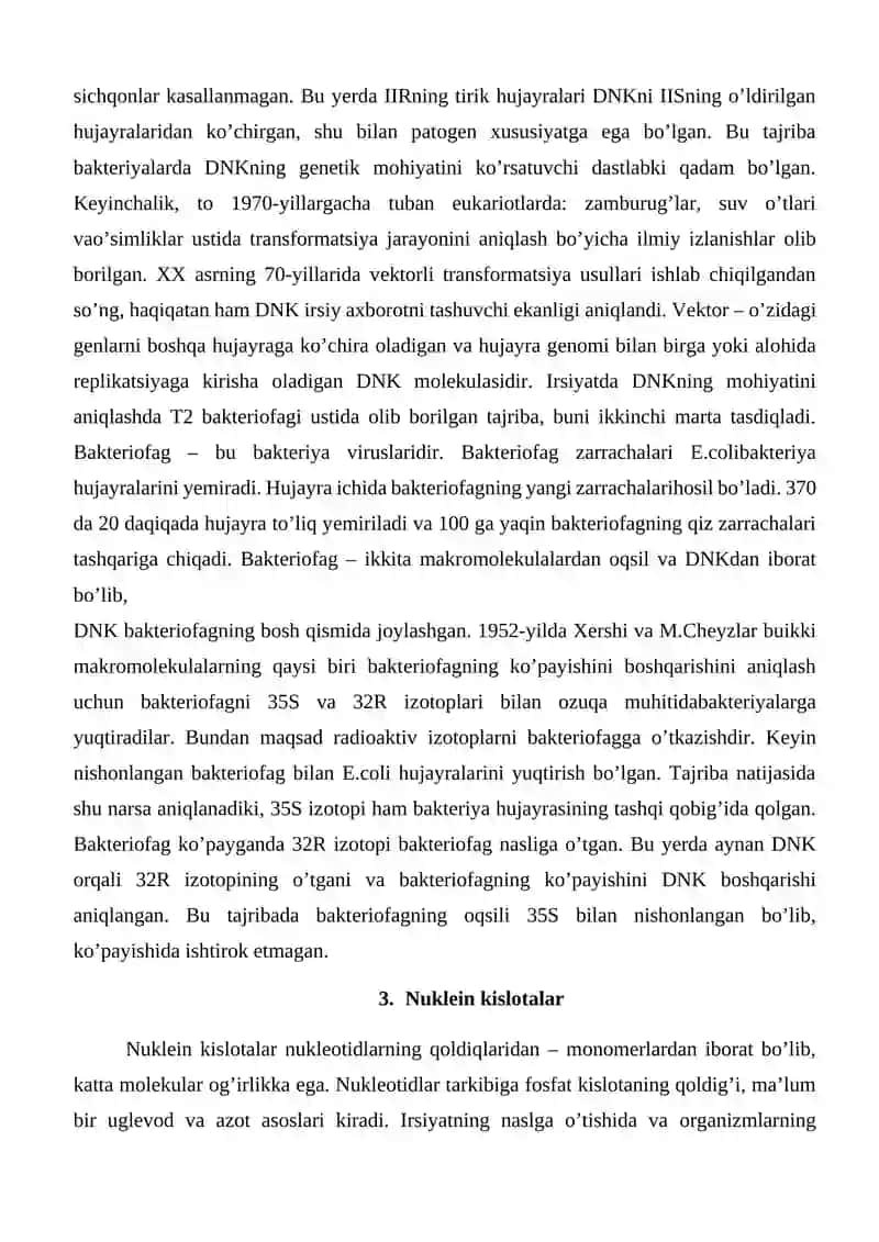 Irsiyatning molekulyar asoslari 4