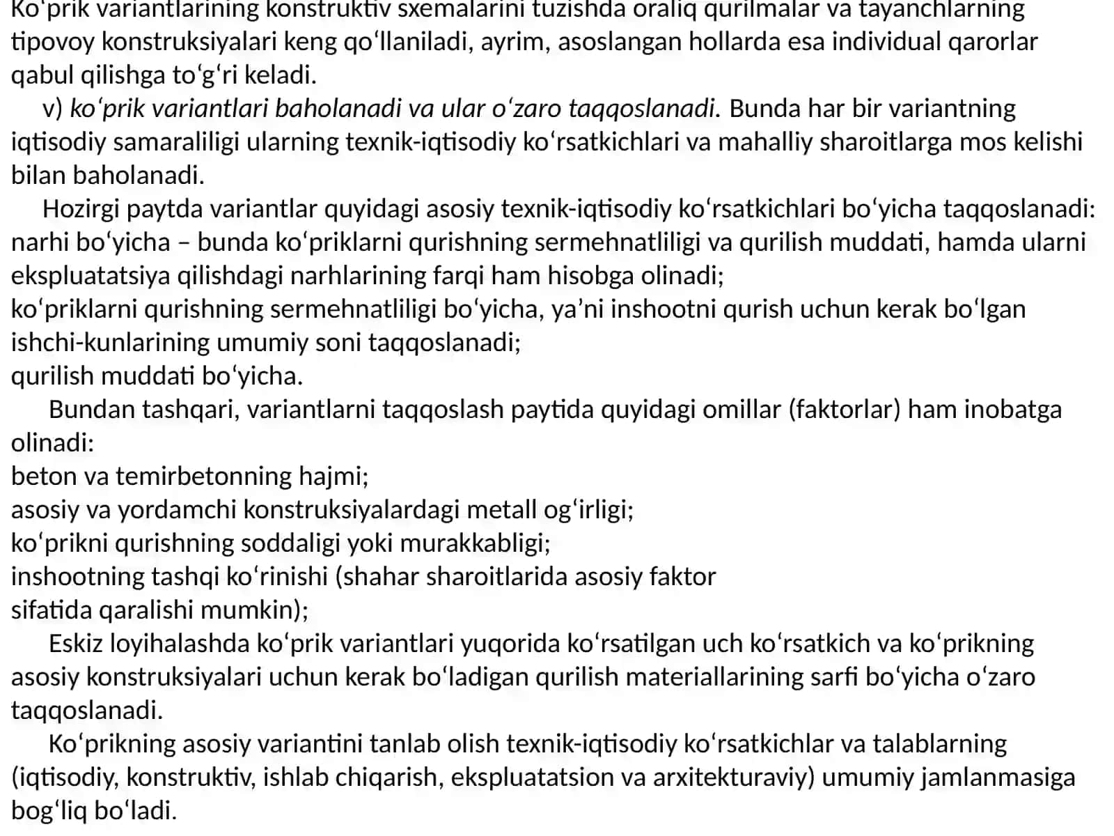 Amaliy ishlar - Ko‘priklarni loyihalash 4