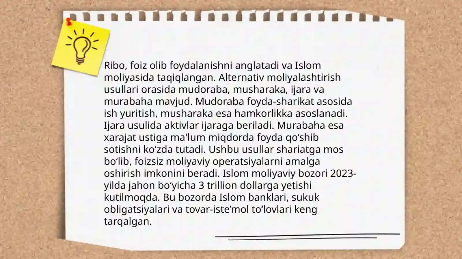 Islom banklarining asosiy prinsiplari 4