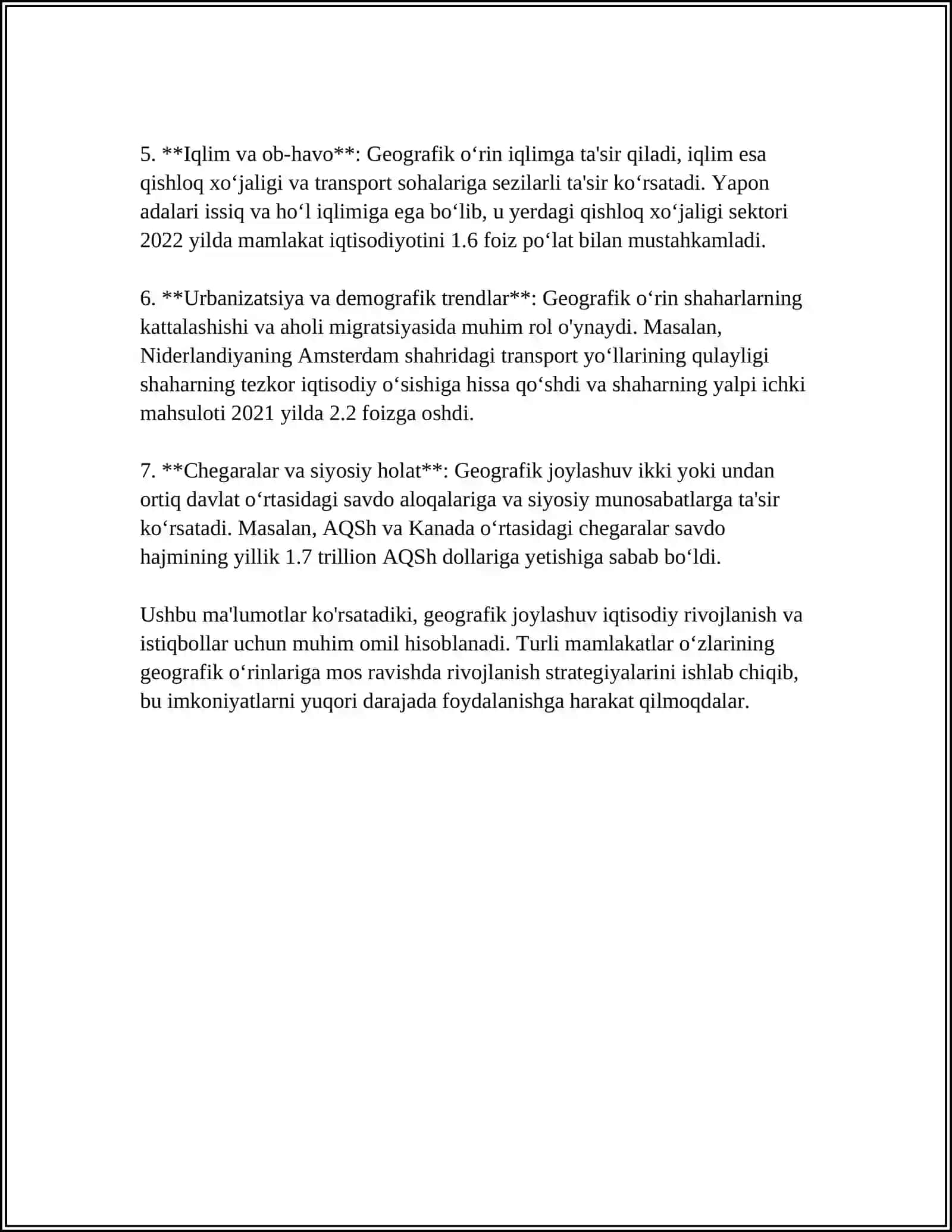 IQTISODIY GEOGRAFIYANING BOSH TUSHUNCHALARI 4