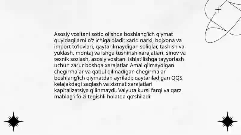 Asosiy vositalarni hisobga olish 4