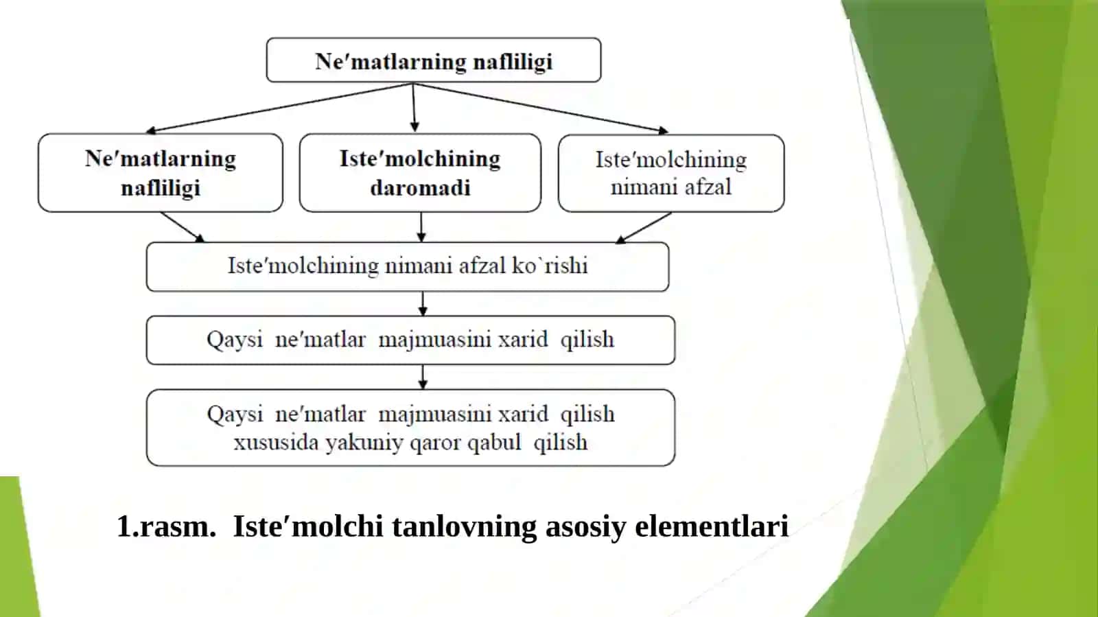 Istemolchi tanlovi nazariyasi va muvozanati 4
