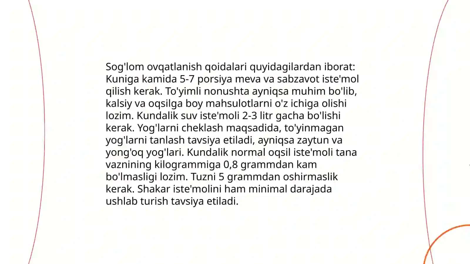 O'quvchilar ovqatlanish odatlari 4