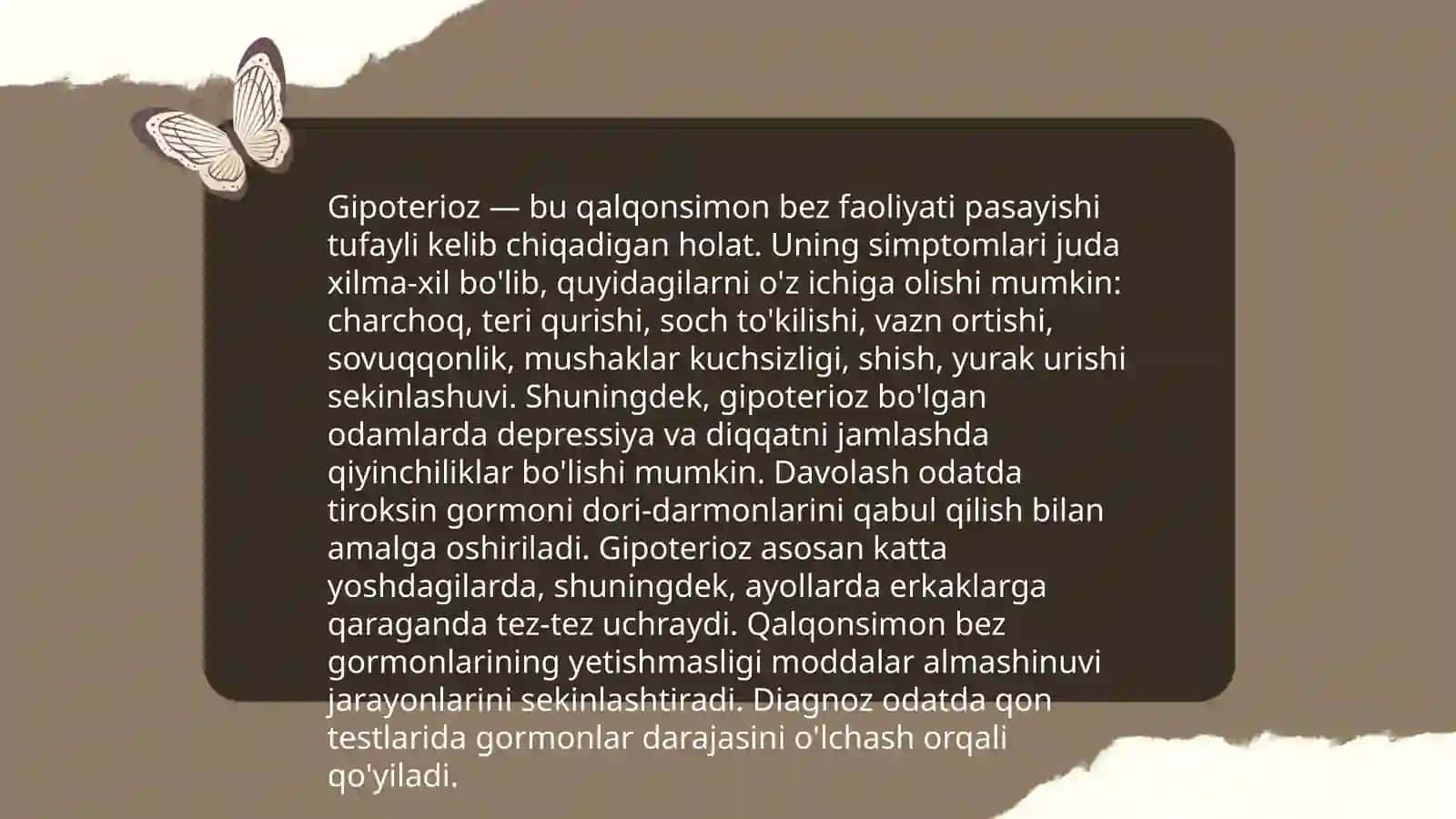 Gipoterioz va Giperterioz 4