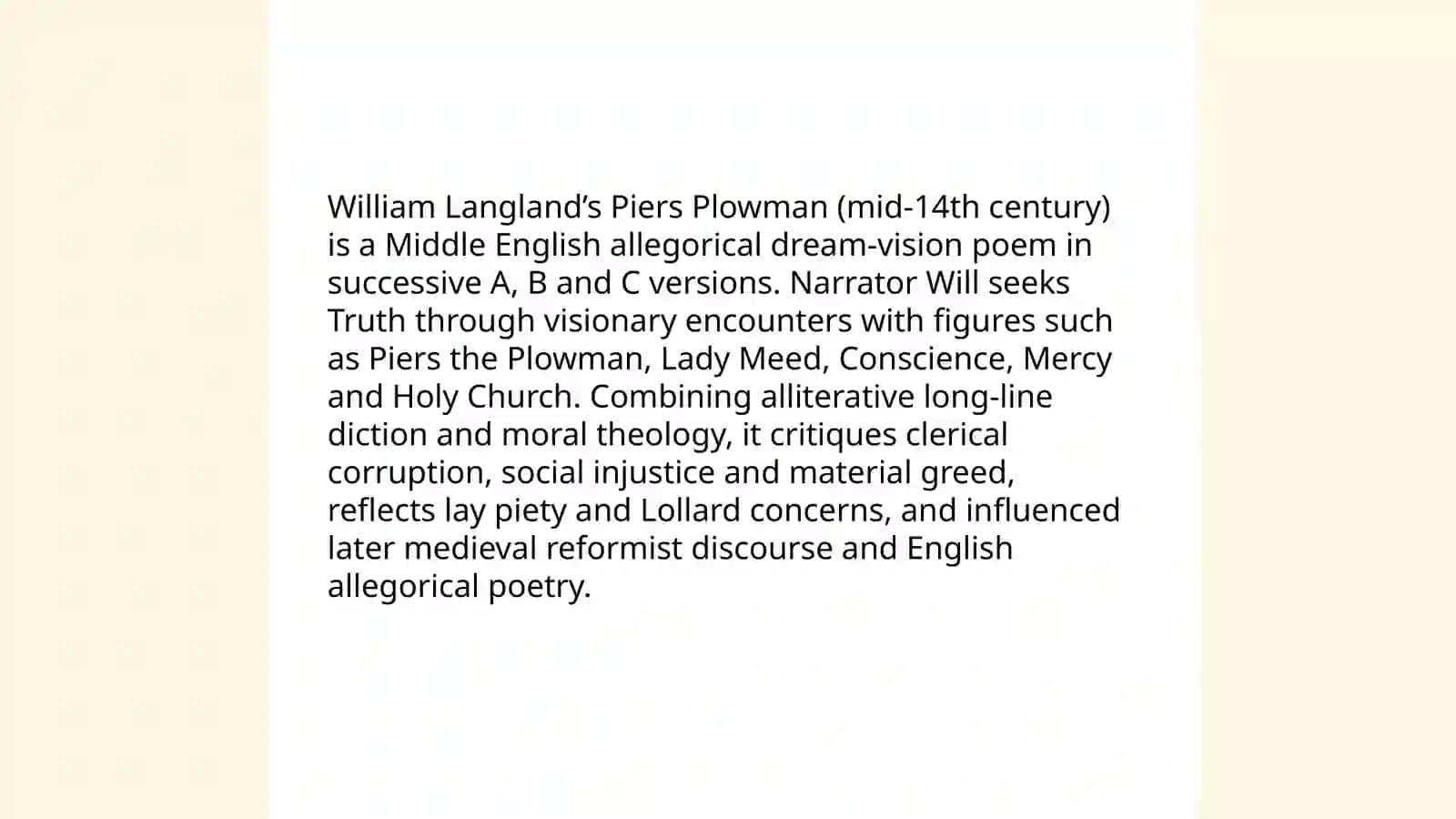 The literature Of the 14-15 centuries 4