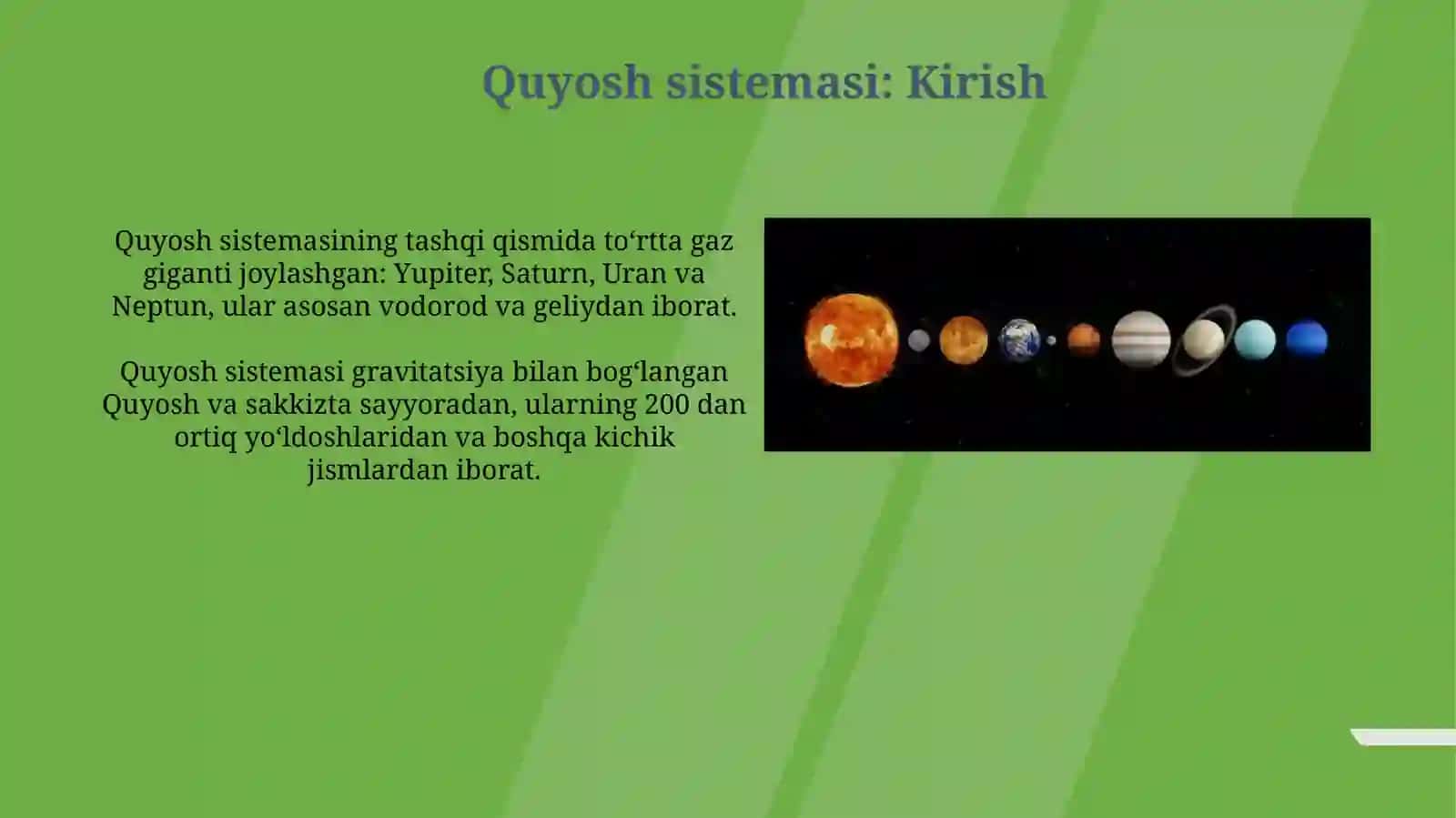 Quyosh sistemasi va sayyoralar 4