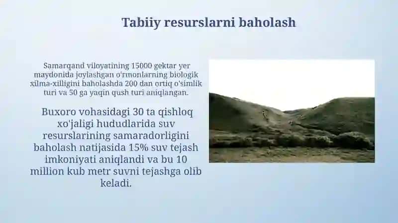 Landshaftlarni baholash 4