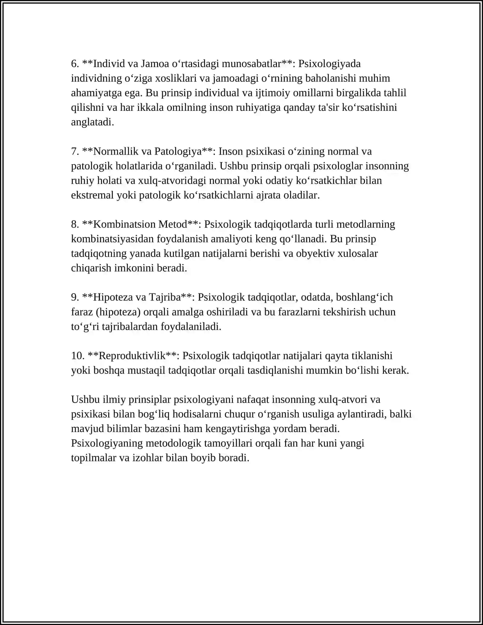 PSIXOLOGIYANING TAMOYILLARI VA METODLARI 4