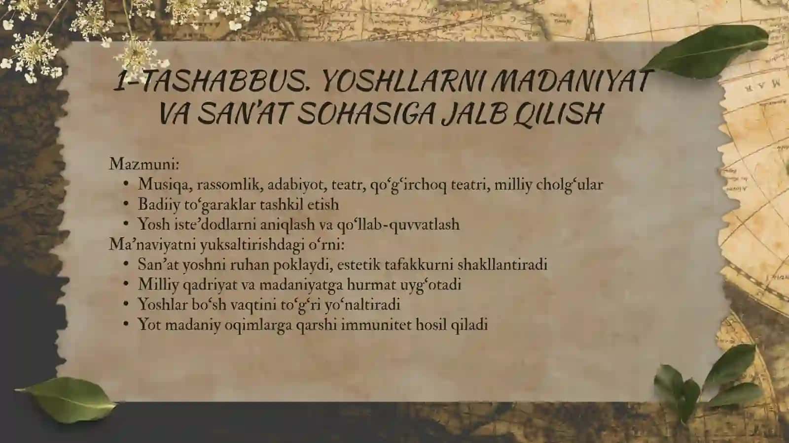 Besh muhim tashabbus 4