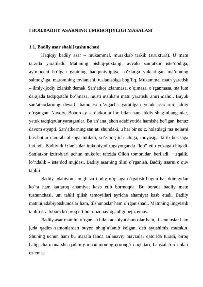 ZAMONAVIY OʻZBEK NASRCHILIGI, UNDA SHAKL VA MAZMUN MUTANOSIBLIGI 4