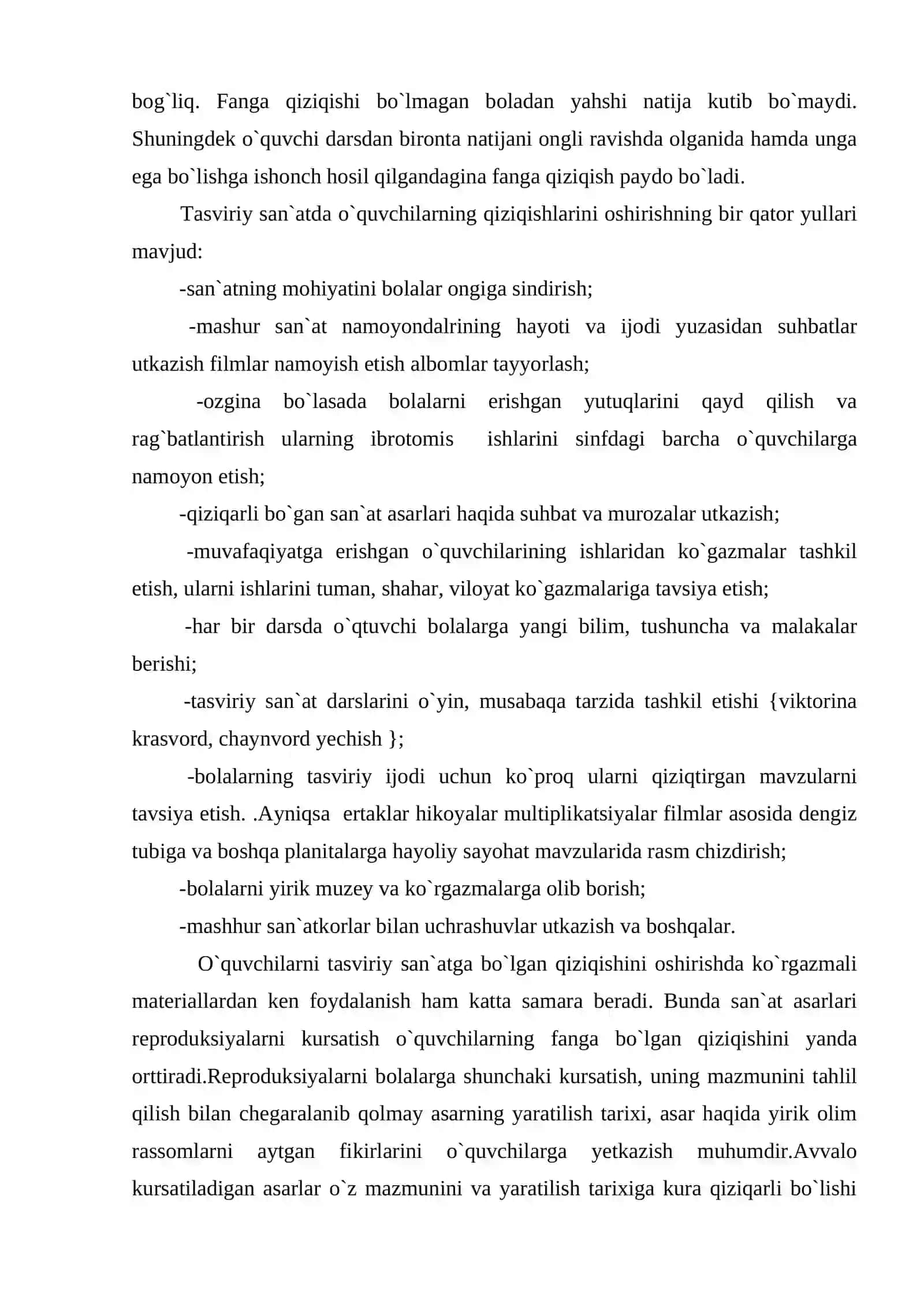 Tasviriy san'at darslari 4