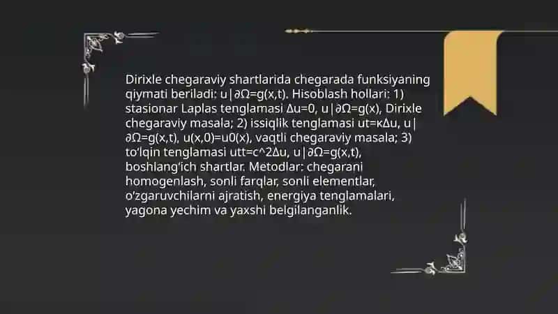 Chegaraviy holatlar usuli 4