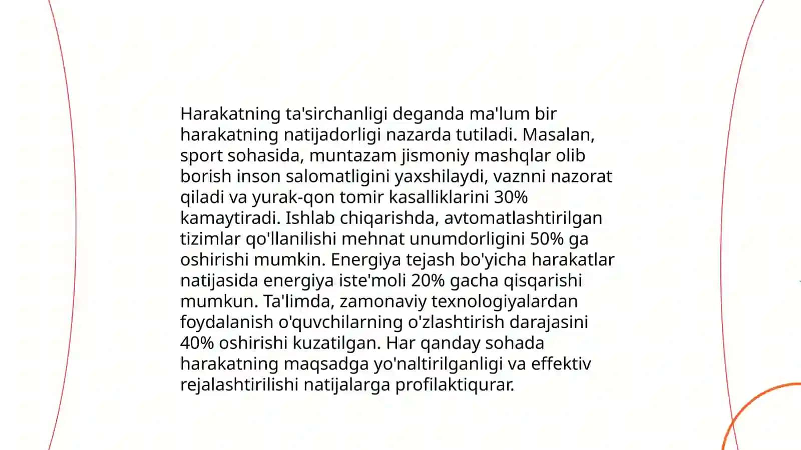 Harakatli vazifalar va bajarish holatlari 4