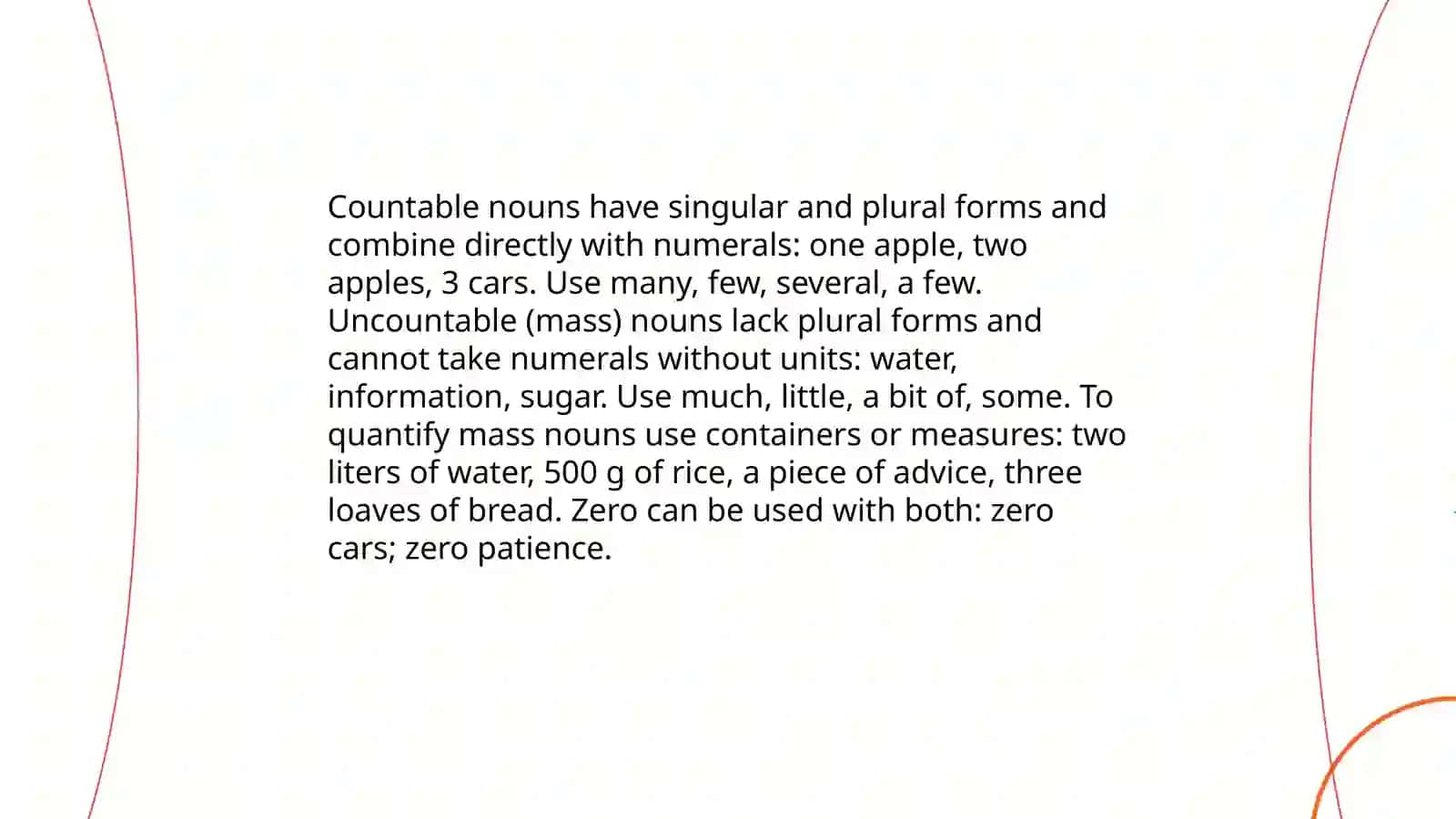 The category of numbers in English grammar 4