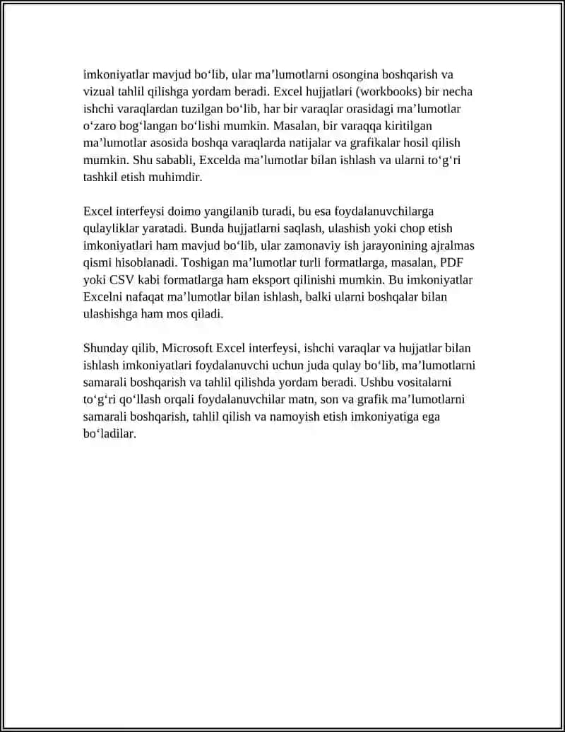 MICROSOFT EXCEL 4