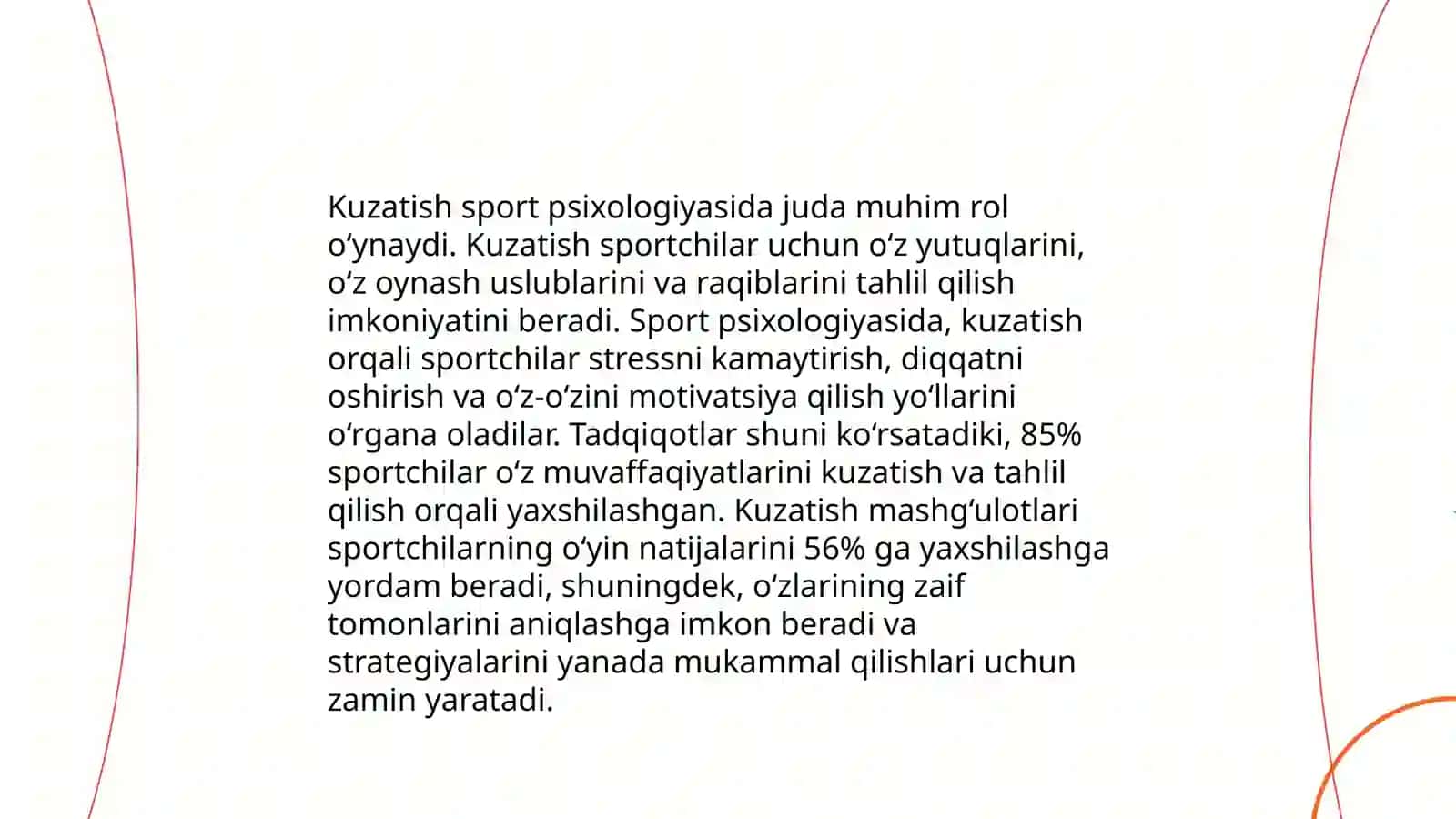 Sport psixologiyasida kuzatish usullari 4