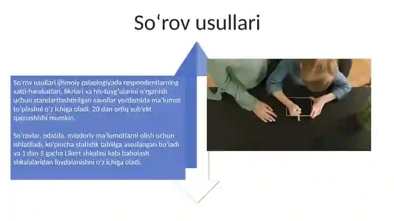 Ijtimoiy psixalogiyadagi asosiy metodlar 4