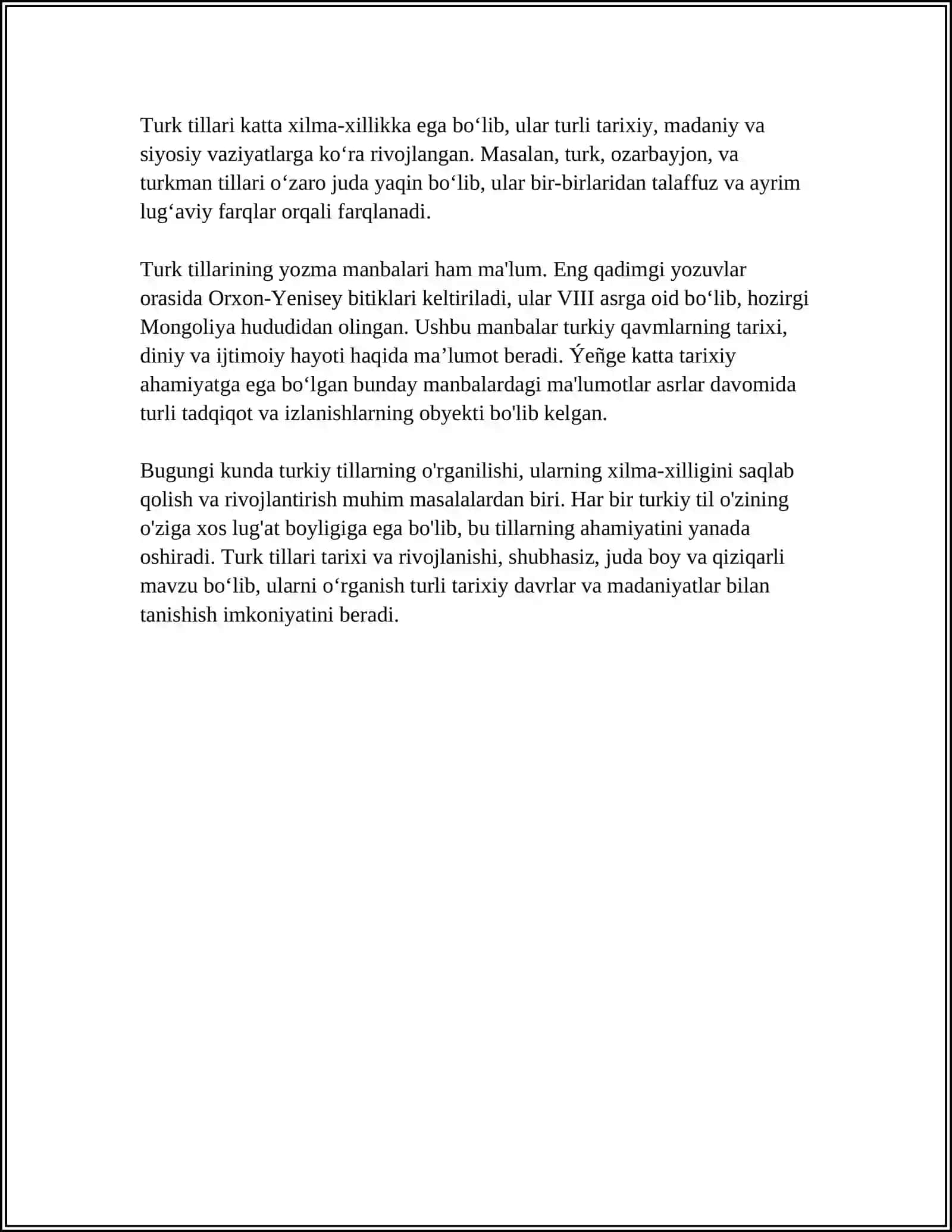 TURKIY TILLAR OILASI 4