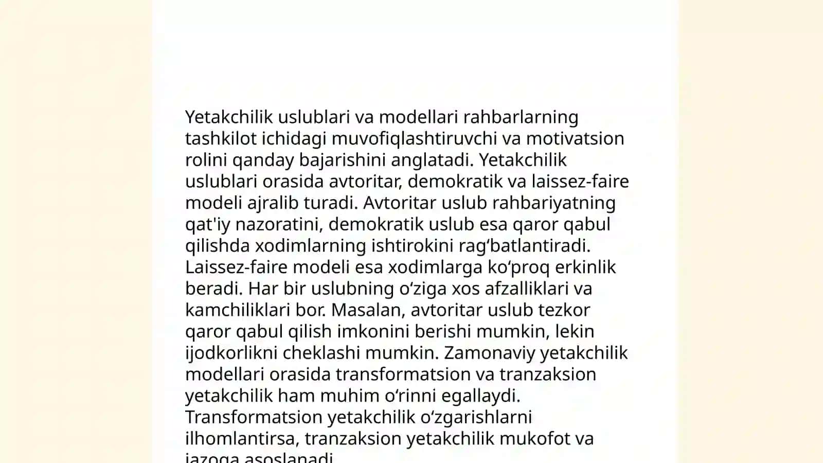 Yetakchilik boshqaruv va nazorat 4