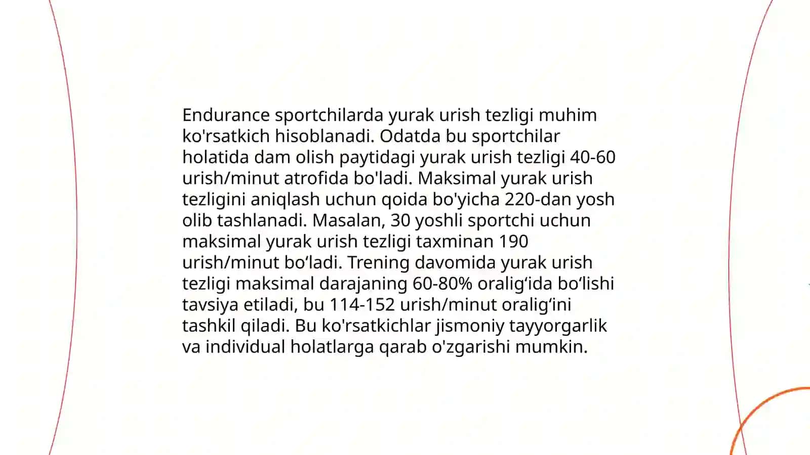 Turli sportchilarning yurak qon tomir sistemasining xususiyatlari 4