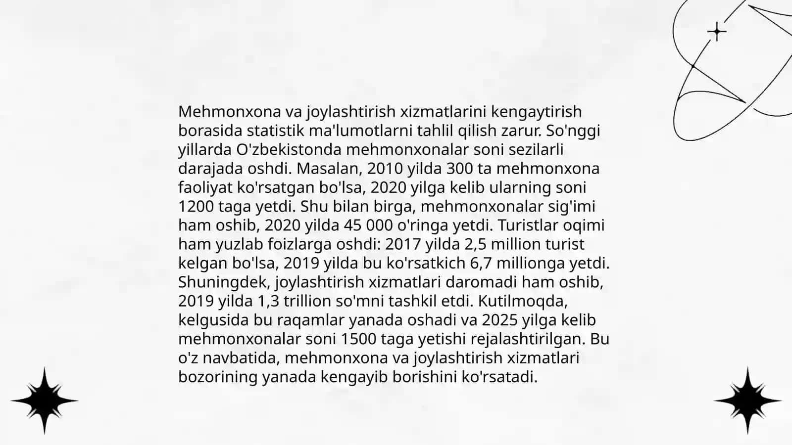 Oʻzbekiston turizm sohasida rivojlanish 4