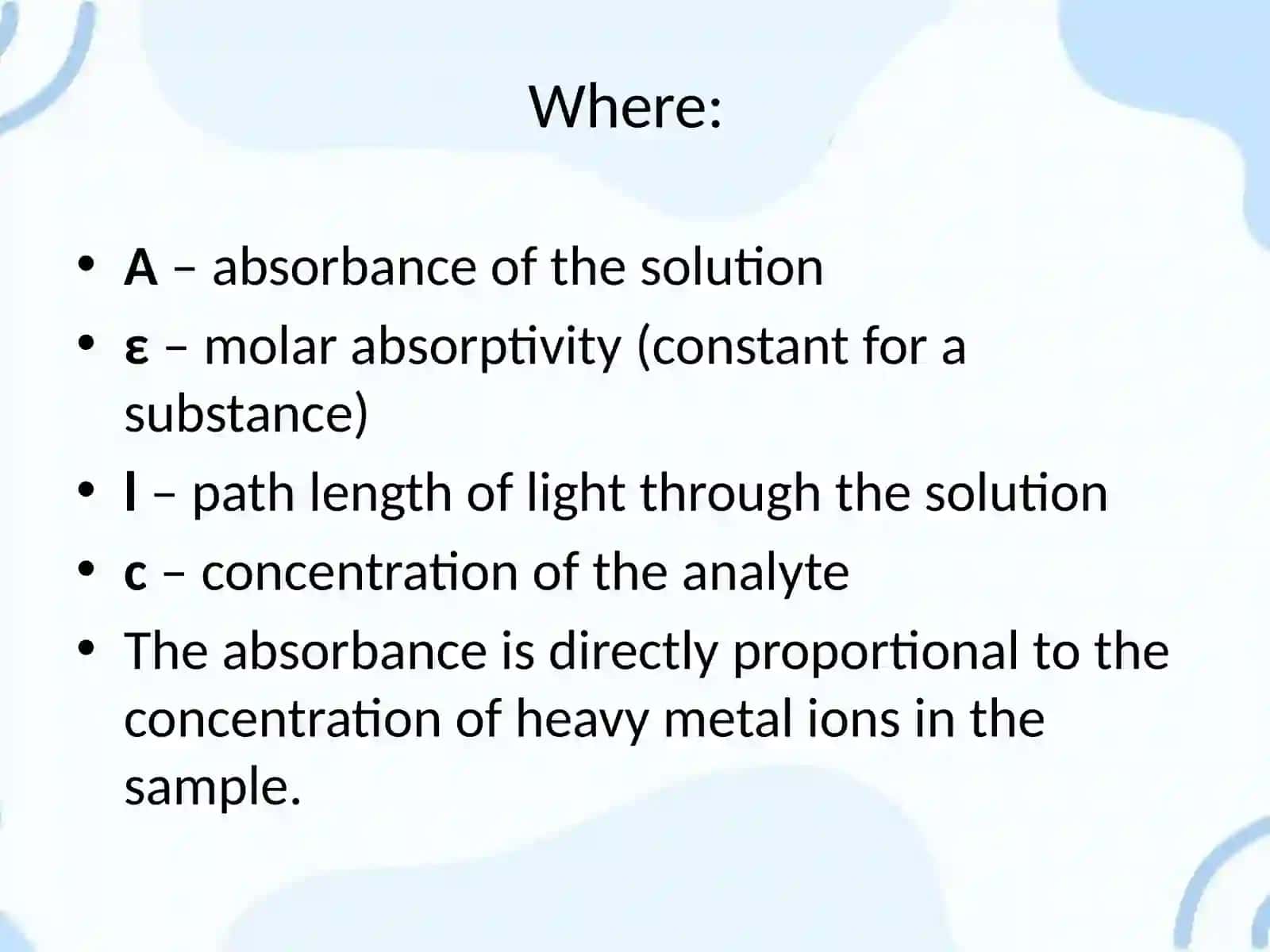 Photometric determination of heavy metals 4