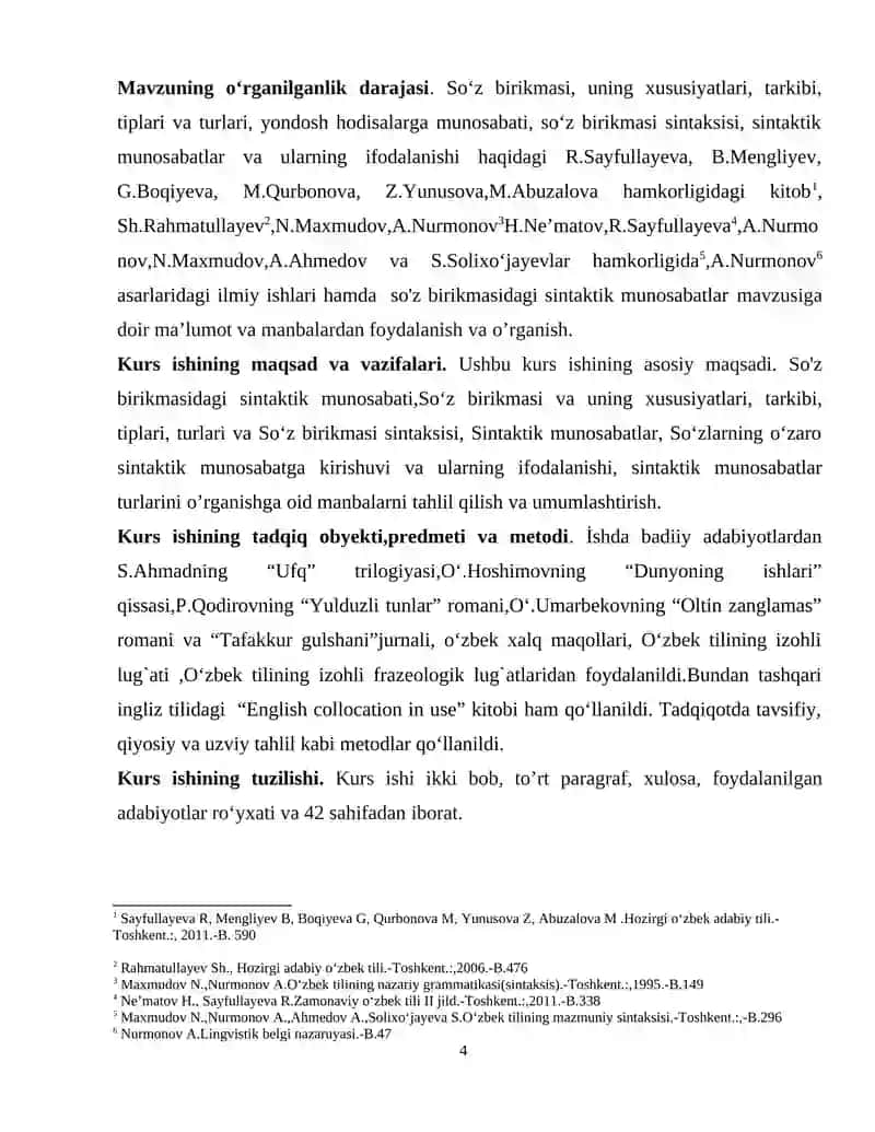 SO‘Z BIRIKMASIDAGI SINTAKTIK MUNOSABAT 4