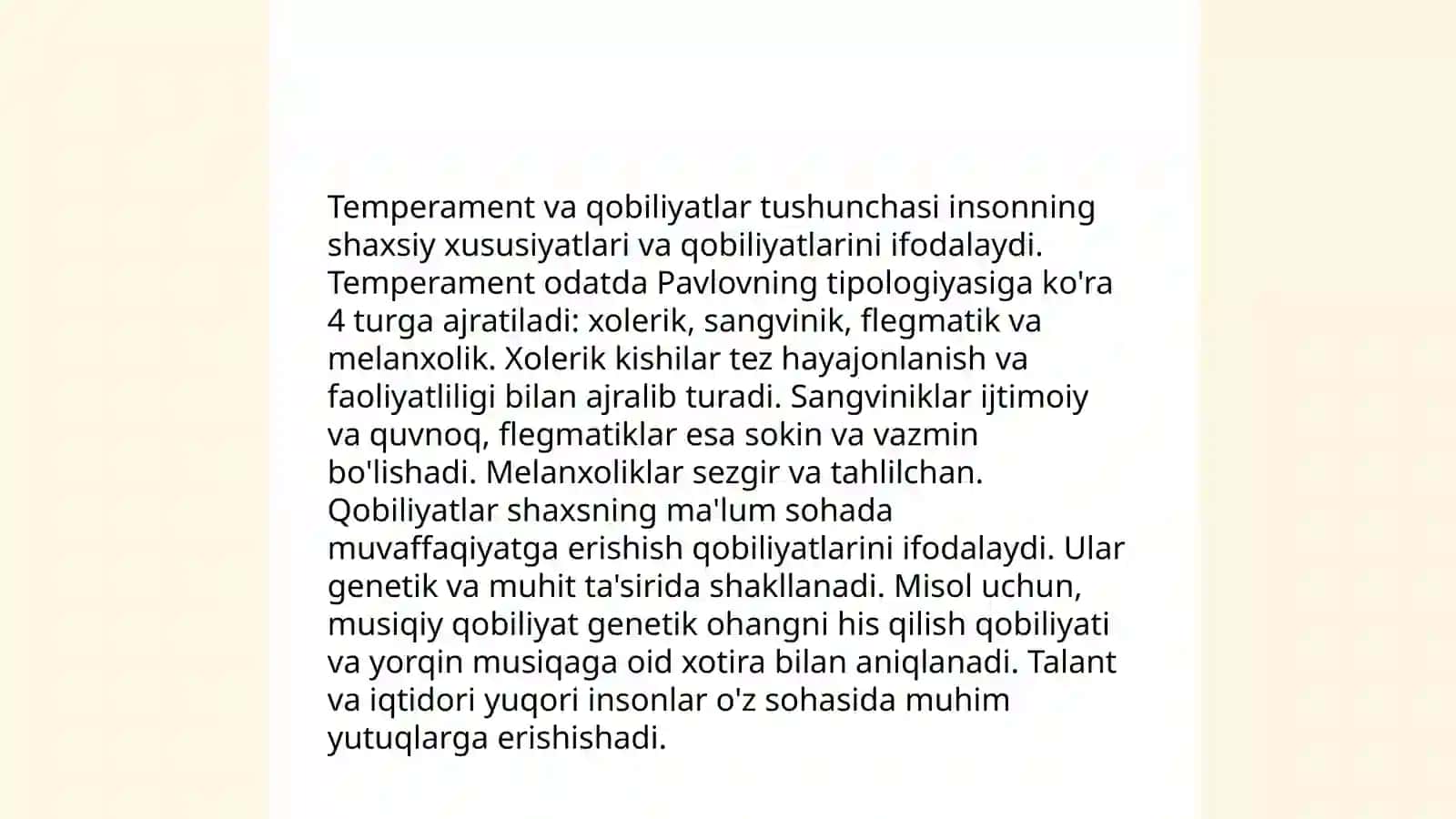 Temperament va qobilyatlar 4