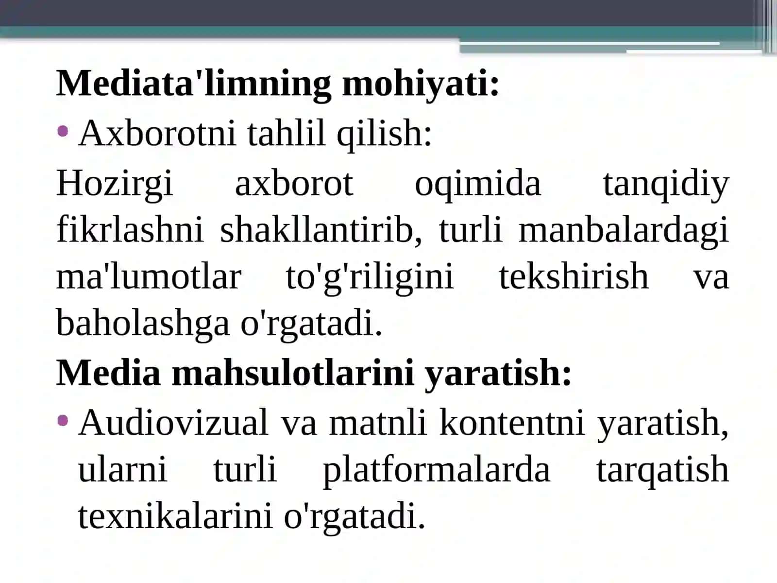 Mediata’lim nazariyasining pedagogikadagi o‘rni 4
