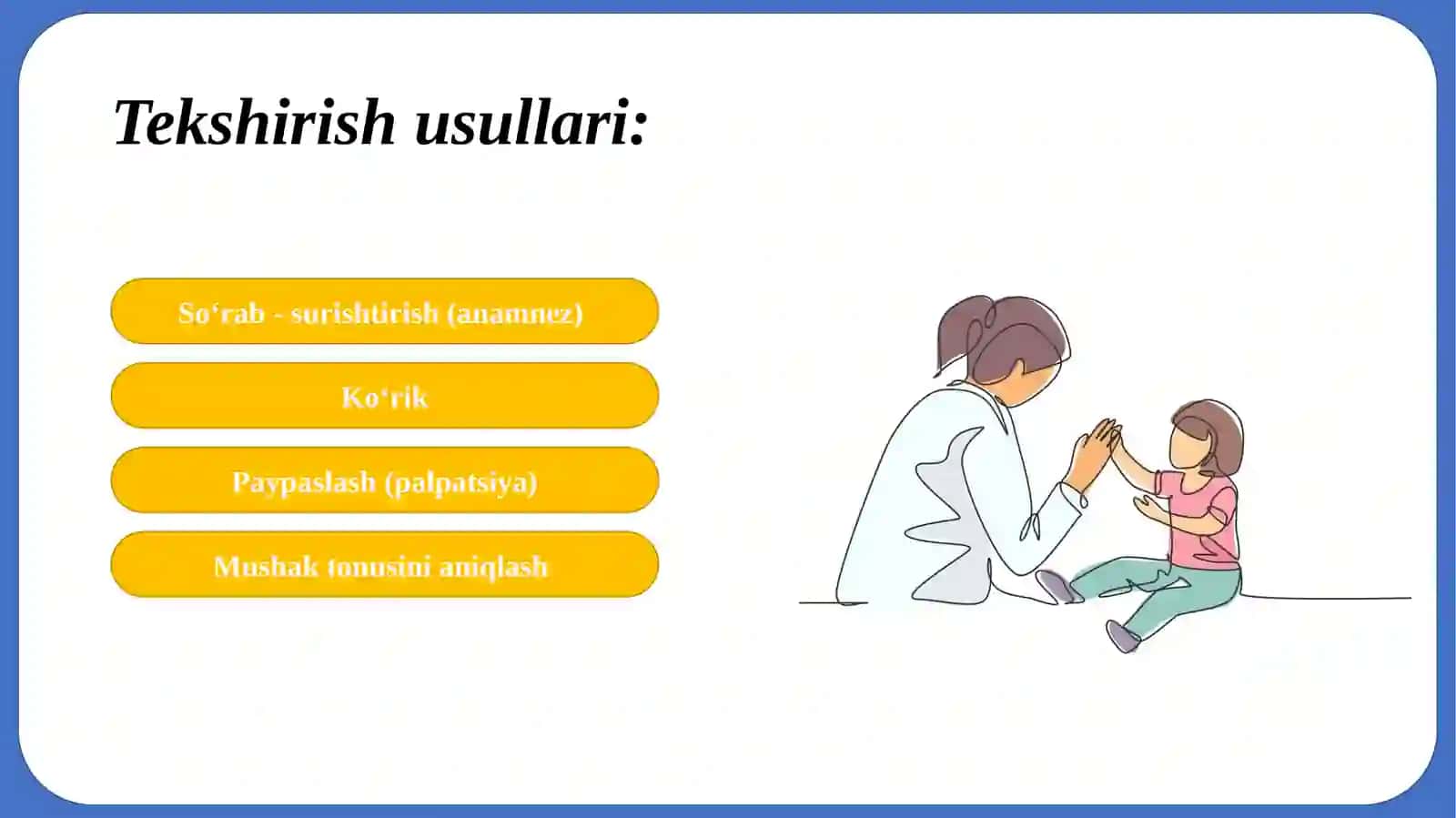 BOLALARDA SUYAK – MUSHAK TIZIMINING ASOSIY KASALLIKLARI SEMIOTIKASI 4