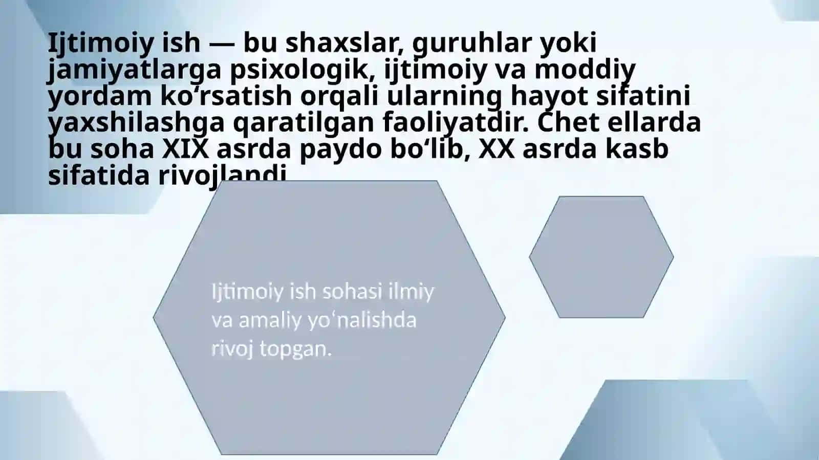 Chet elda ijtimoiy ish asoslari 4
