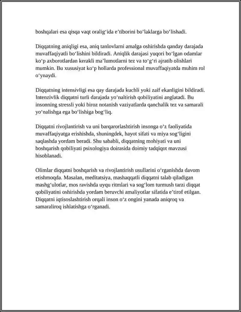 DIQQATNING PSIXOLOGIK HUSUSIYATLARI 4