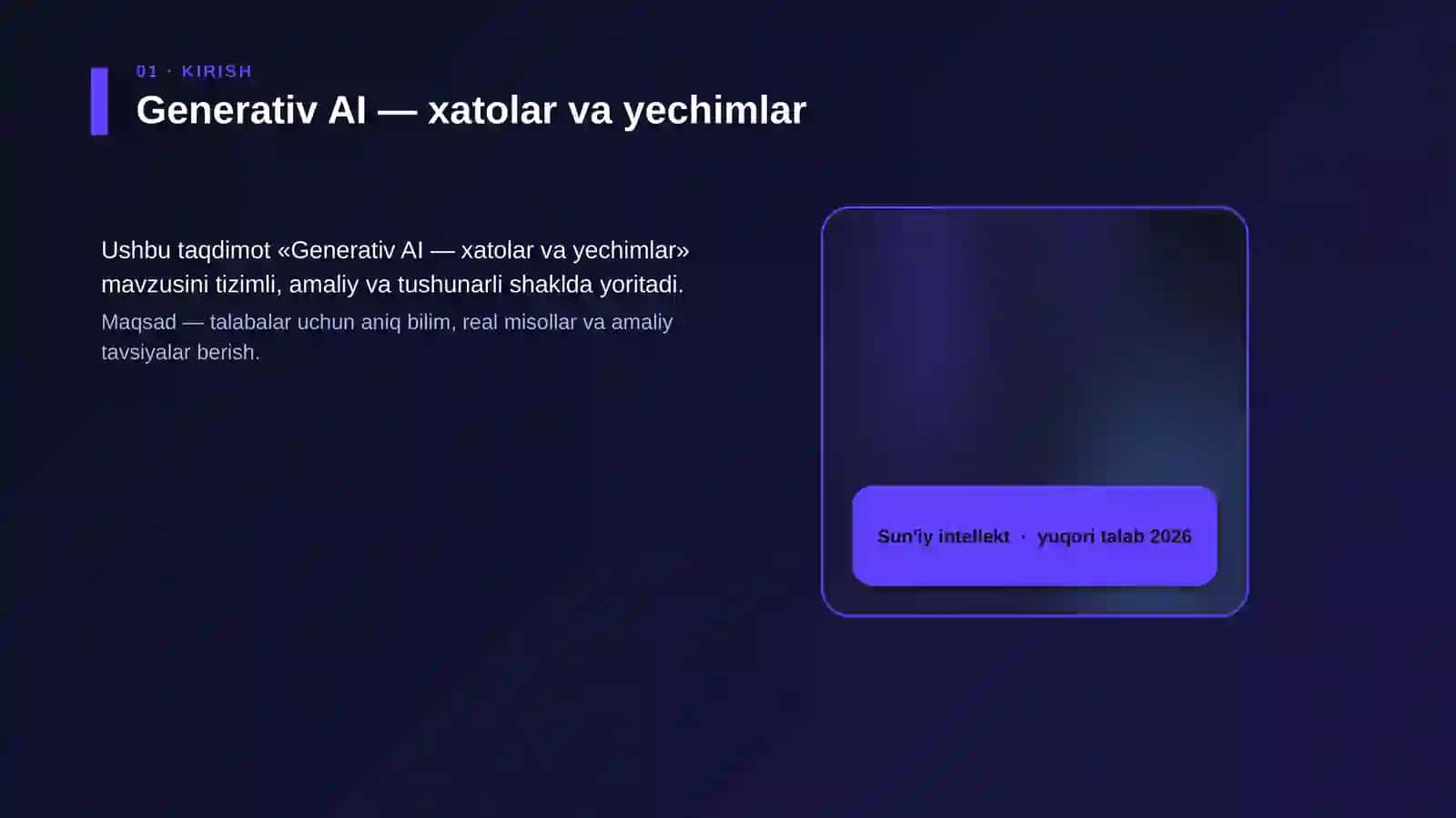 Generativ AI — xatolar va yechimlar 4