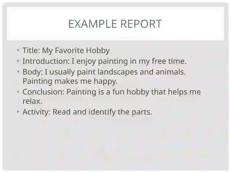 Yozish: Hisobot 1 4