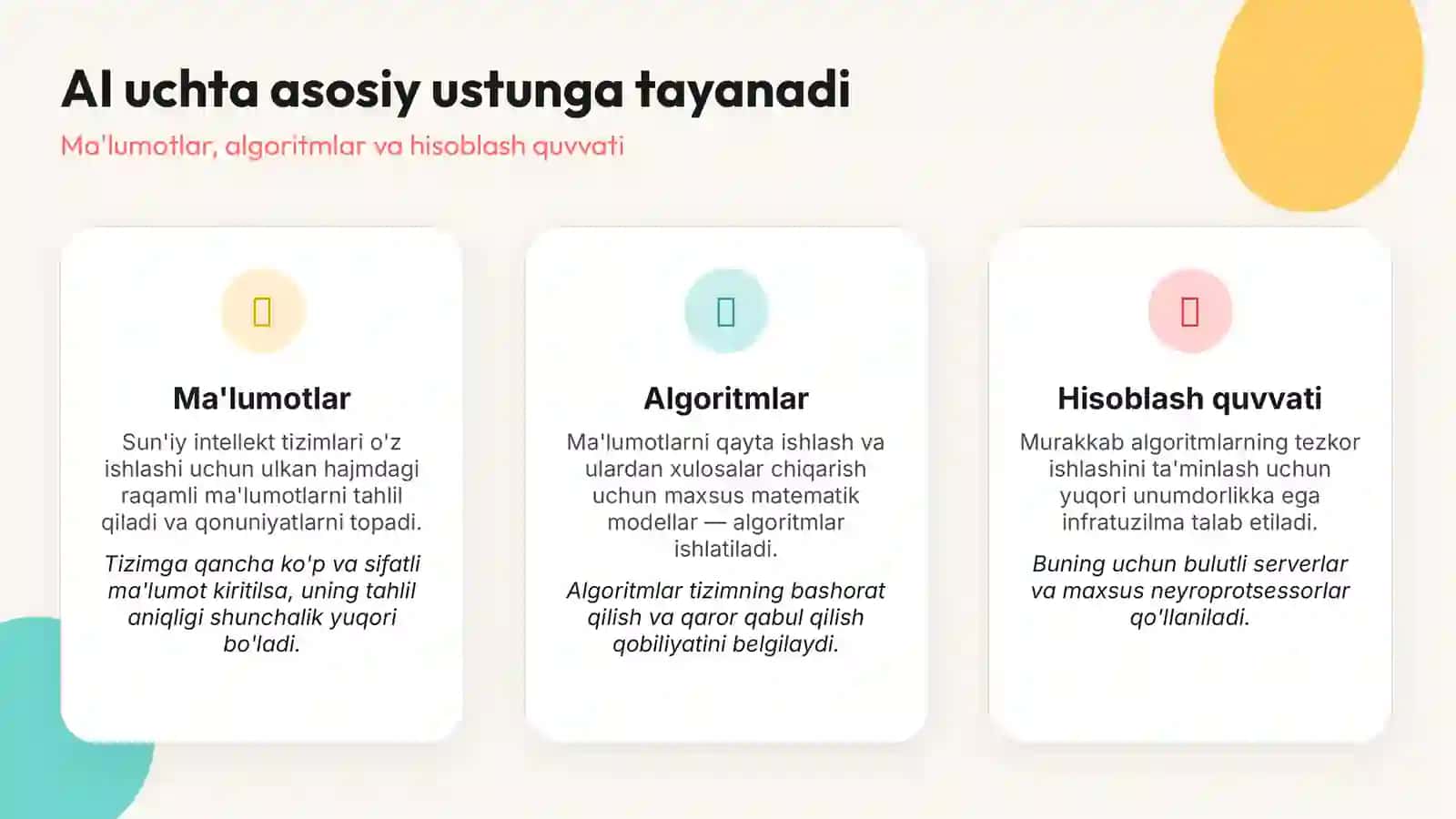 Sun'iy intellekt (AI) va uning kelajagi 4