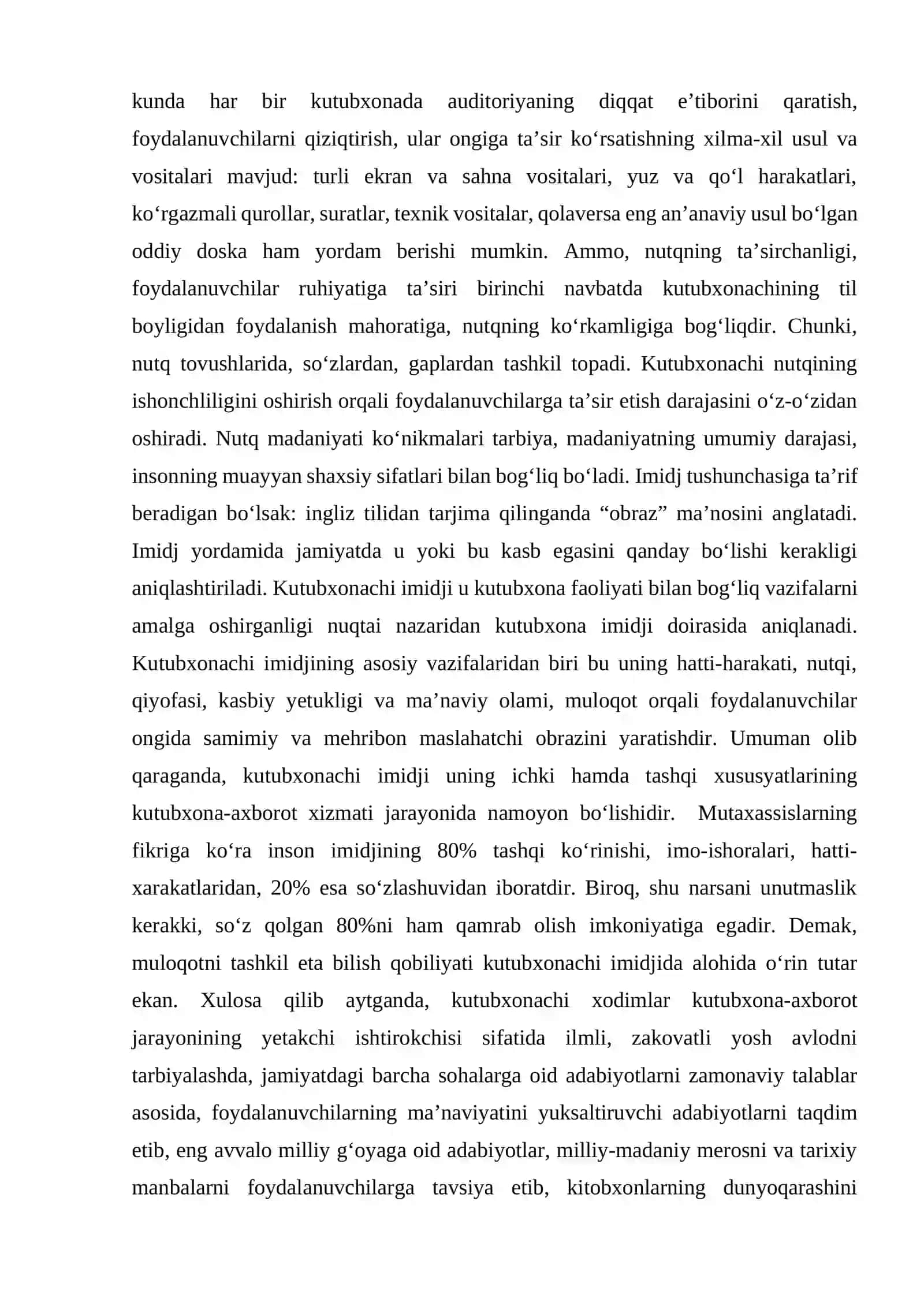 Kutubxonachining vazifalari 4