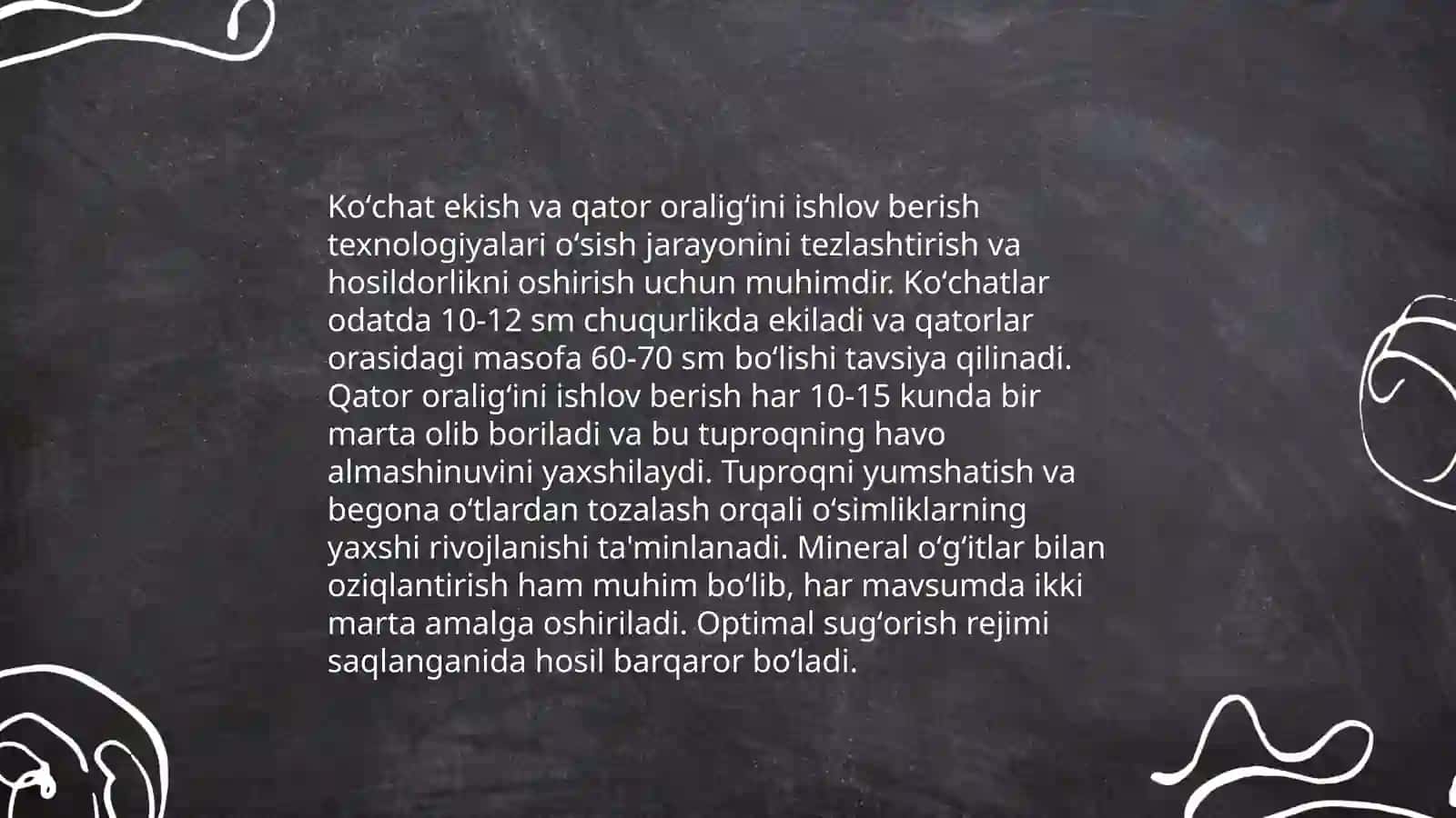 Koʻchat qator orasiga ishlov berish mashinalari 4