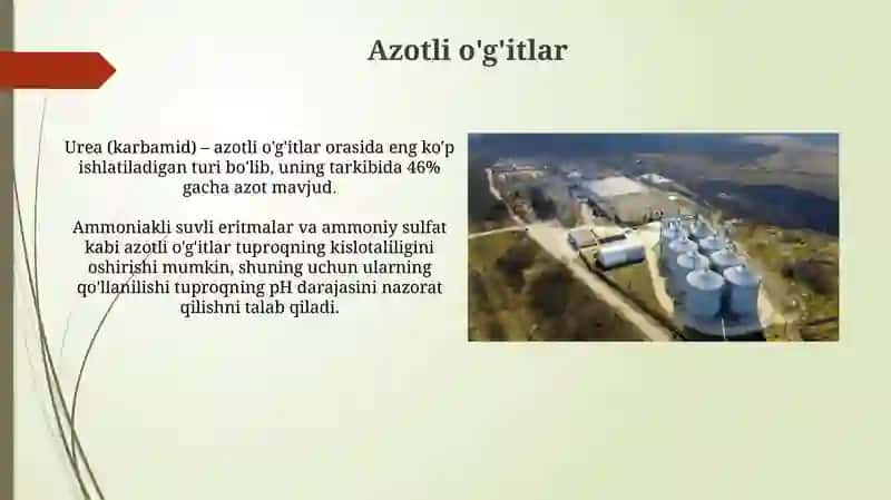 Azot va uning birikmalarini olinish va xosalari 4