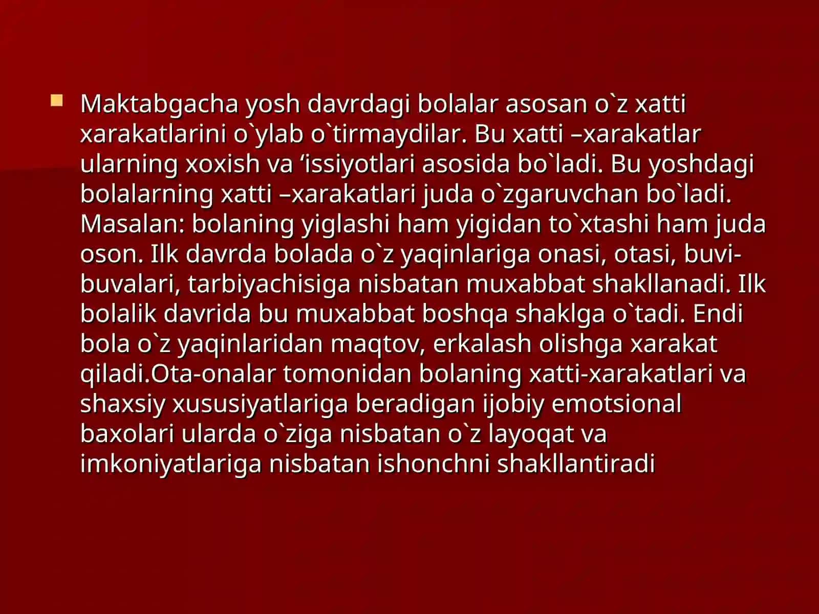 Maktabgacha yosh davrining psixologiyasi 4