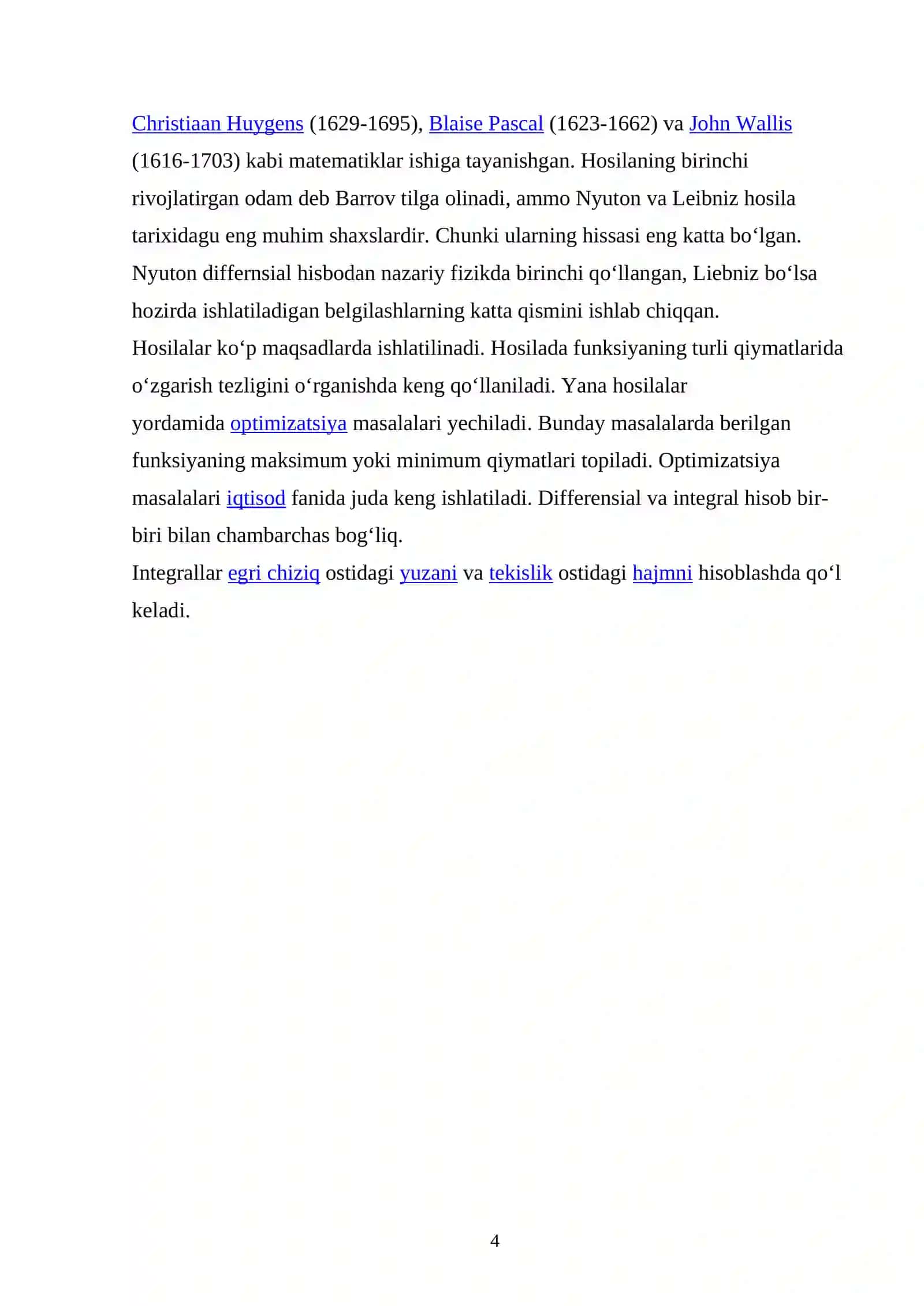 XOSMAS INTEGRALLAR 4