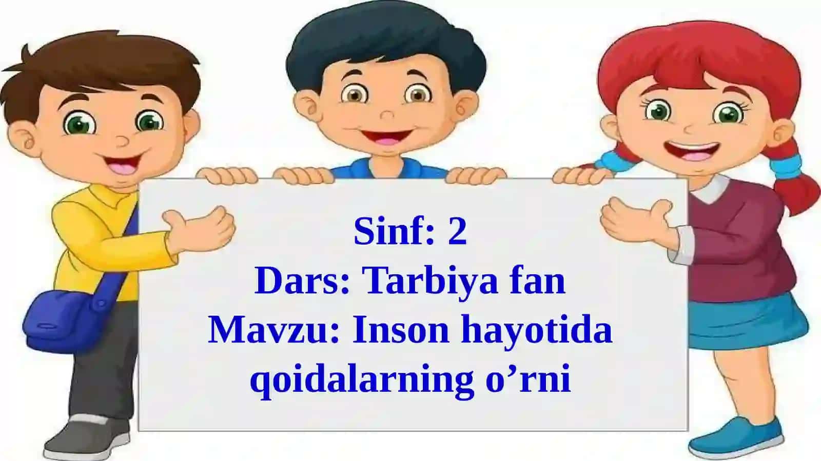 Inson hayotida qoidalarning o'rni 4