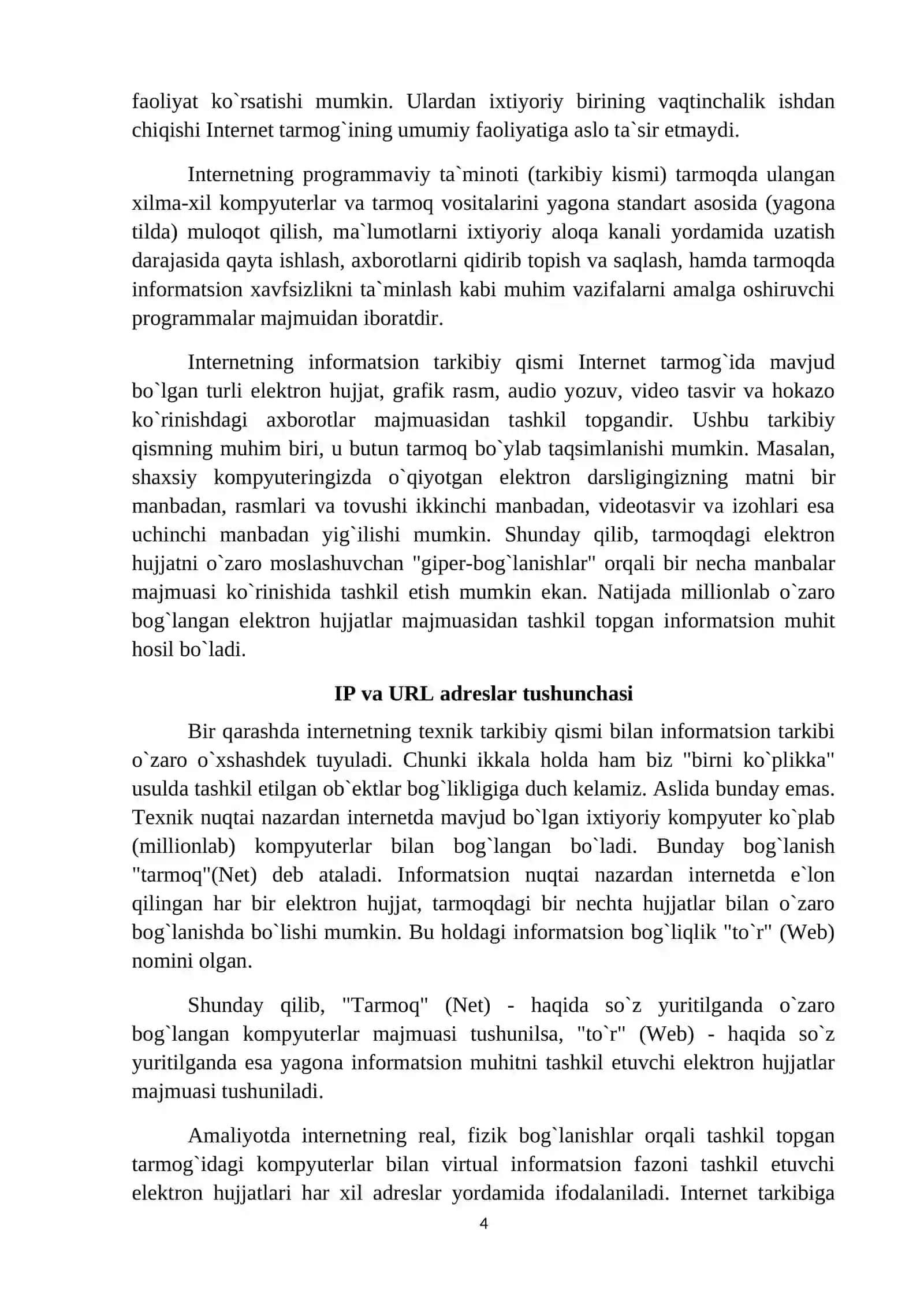 Web-sahifalar va ularni yaratish vositalari 4