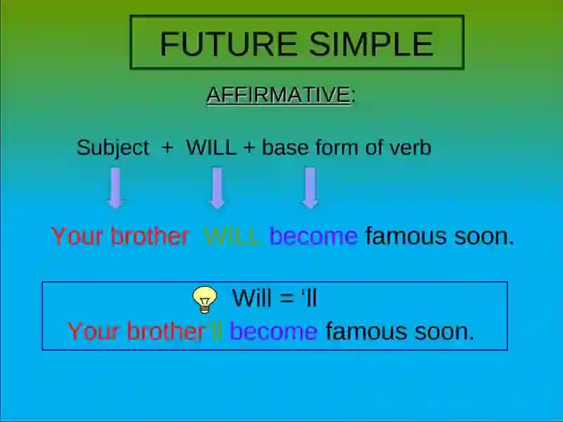 Simple future will 4