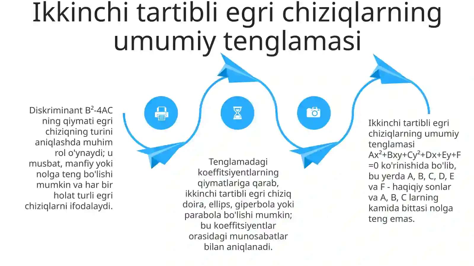 Ikkinchi Tartibli Egrilarning Ta'rifi 4