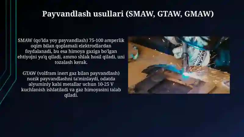 Elektr yoy bilan payvandlash 4
